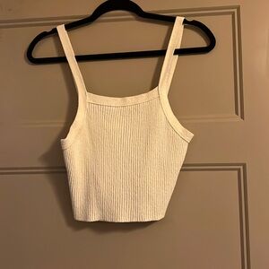 Cute sweater-like material crop tank from urban outfitters